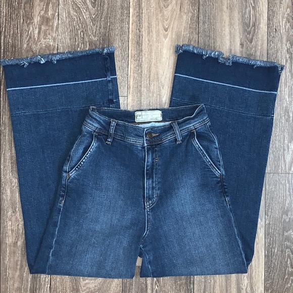 Free People Denim - Free People Distressed Bell Bottom Jeans